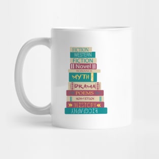 I Love books - book, books FICTION,NOVEL,math Mug